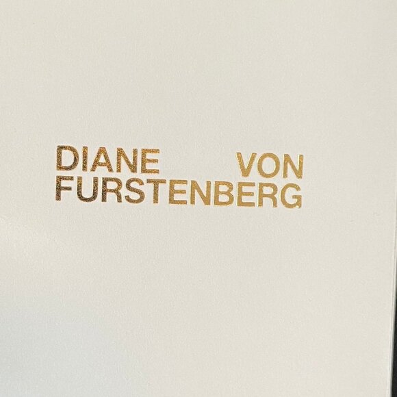 Diane Von Furstenberg Classic LS Triacetate Blend Midi Wrap Dress Blk Sz 8 NWT - Picture 13 of 16